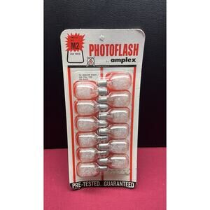 Vintage Camera Flashbulbs‎ Amplex M2 Clear Bulbs. Unopened Box Of 12